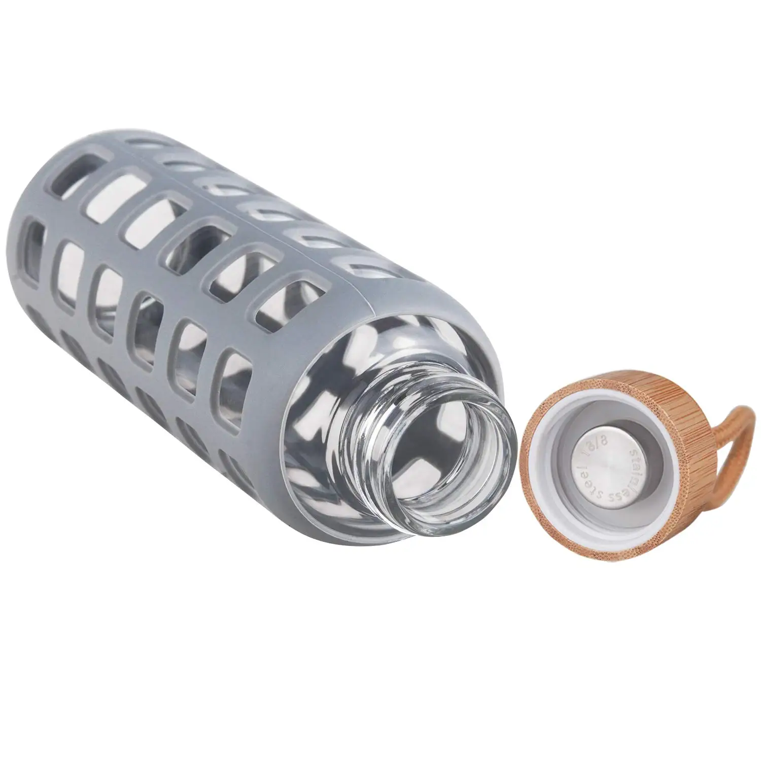 popsicle squeeze stainless steel water bottle double wall with fruit infuser forcaps