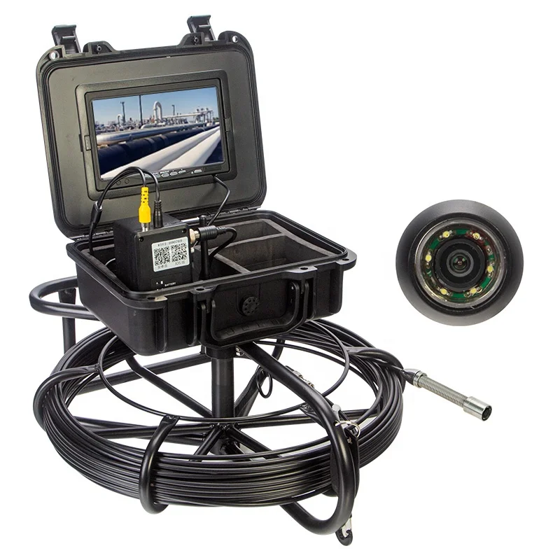 9 Inch Monitor 30M Cable Best Borehole Well Sewer Pipe Building Inspection Camera For Inside Walls