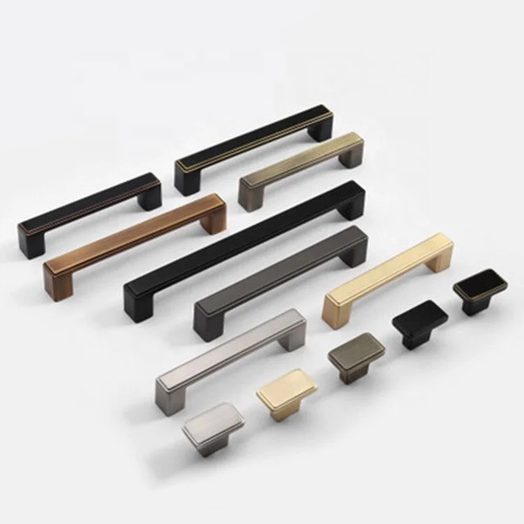 CX145-146 Furniture Hardware Bathroom Vanity Zinc Modern Handle Pull (CX145-146)