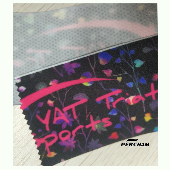 Small MOQ Wave flat Transparent Silicone Printed Anti slip Gripper Elastic Ribbon Tape for Cycling Clothes