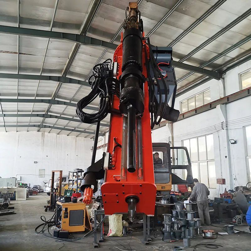 Durable Modeling Integrated Hydraulic Rock Drill & Splitter Rock Splitter Attachment Vibro Ripper For Excavator