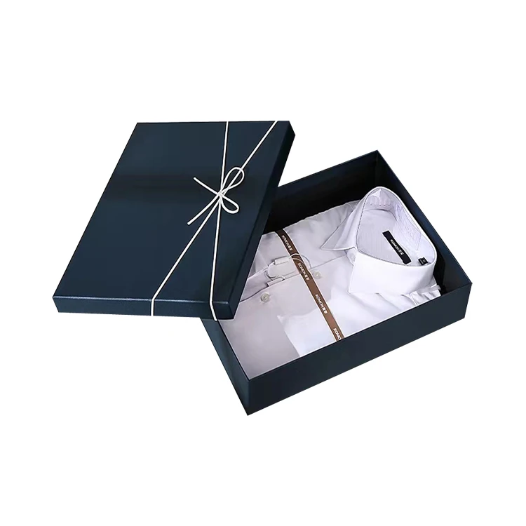 Custom Branding Matte Paper Gift Box for Garments T-shirt Rectangular Scarf Clothing Packaging