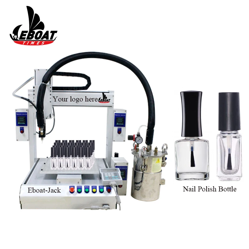 Automatic Nail Polish Filling Line Easy To Fill Electrical Thick Oil Liquid Filling Machine For Gel Nails Polish