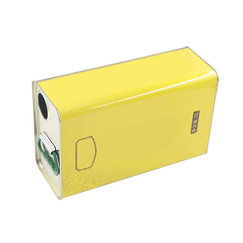 
Customized printing 5L metal tin can with handle for engine oil 