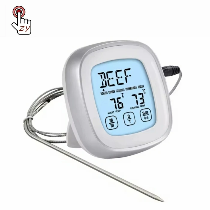 New Arrival Online Shop online Best Sale High Quality Touch Screen Timer Kitchen Supplies Electronic Baking Barbecue Thermometer