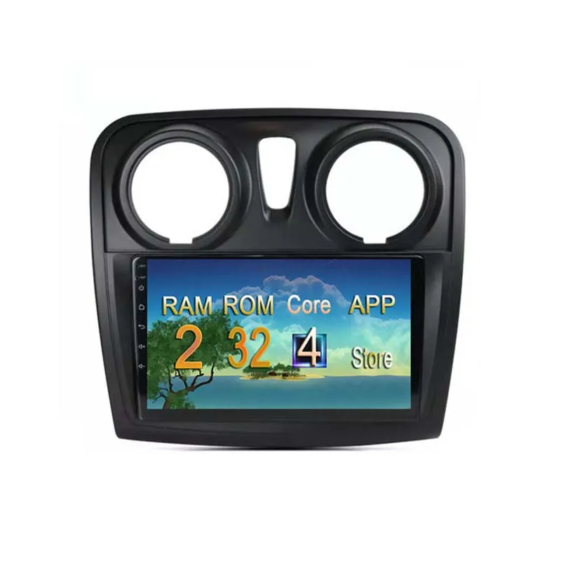 Недорогой 9-дюймовый 2-дюймовый Android 10 4-ядерный автомобильный GPS-навигатор для Dacia Sendero 2013 2014 2015 2016 2017 2018