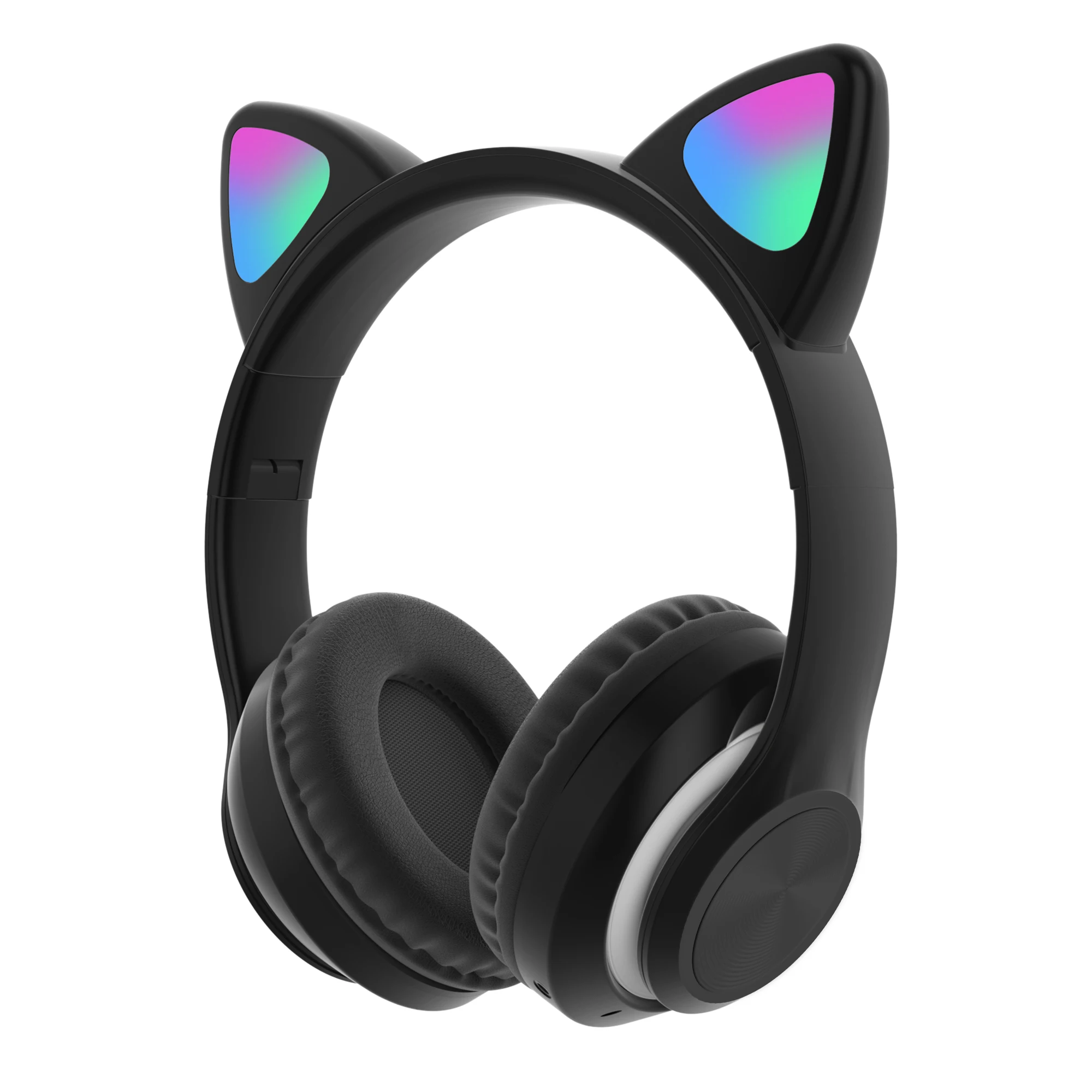Наушники с кошачьими ушами BT V5.0 игровая стереогарнитура наушники беспроводные RGB-подсветкой