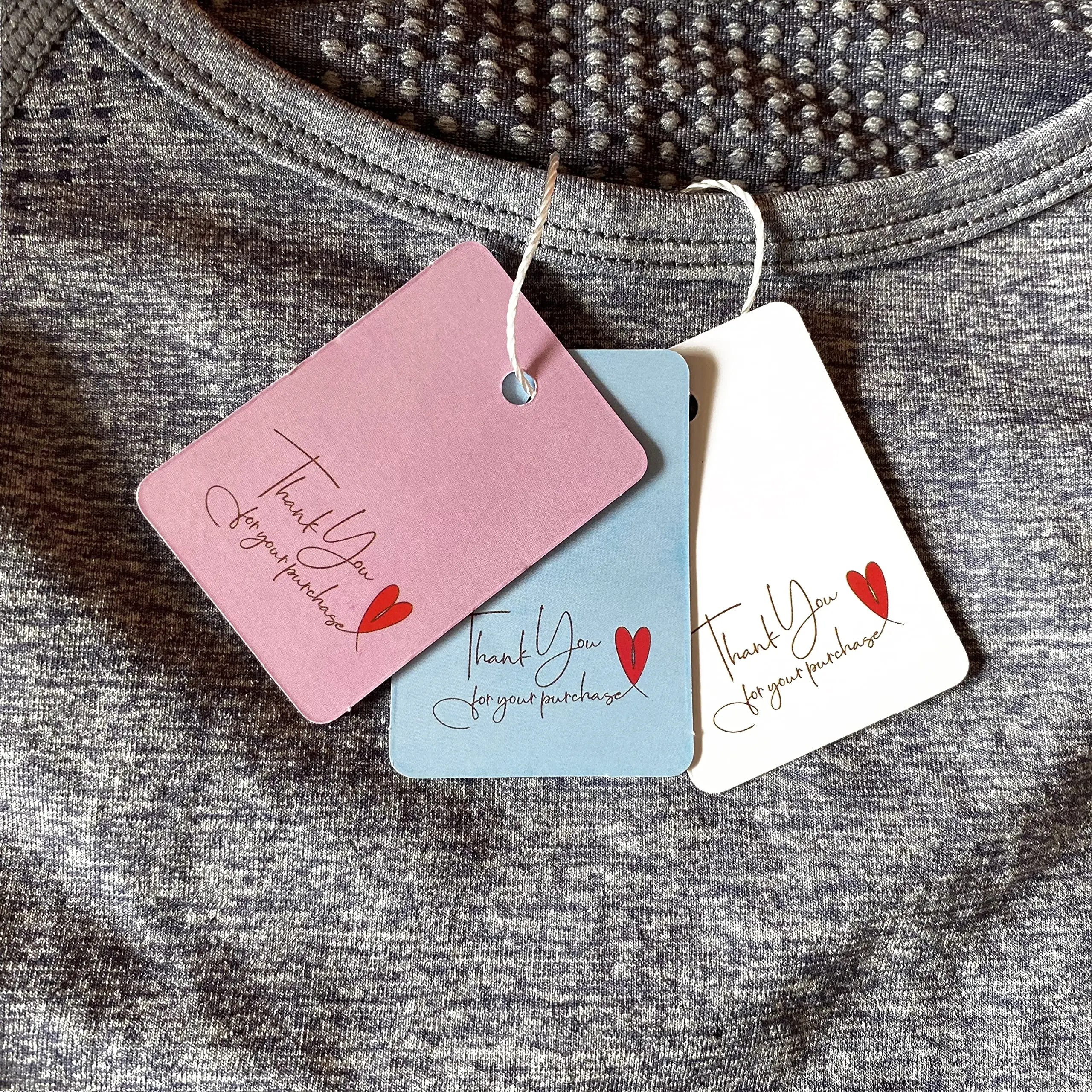 Promotion Double Sided Tags Multiple Colour Custom Clothing Digital Price Tag