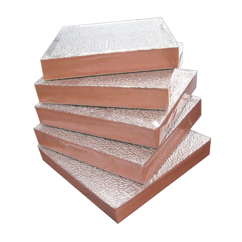aluminum foil laminated foam sheet thermal insulation material phenolic board for hvac system (1600165520181)