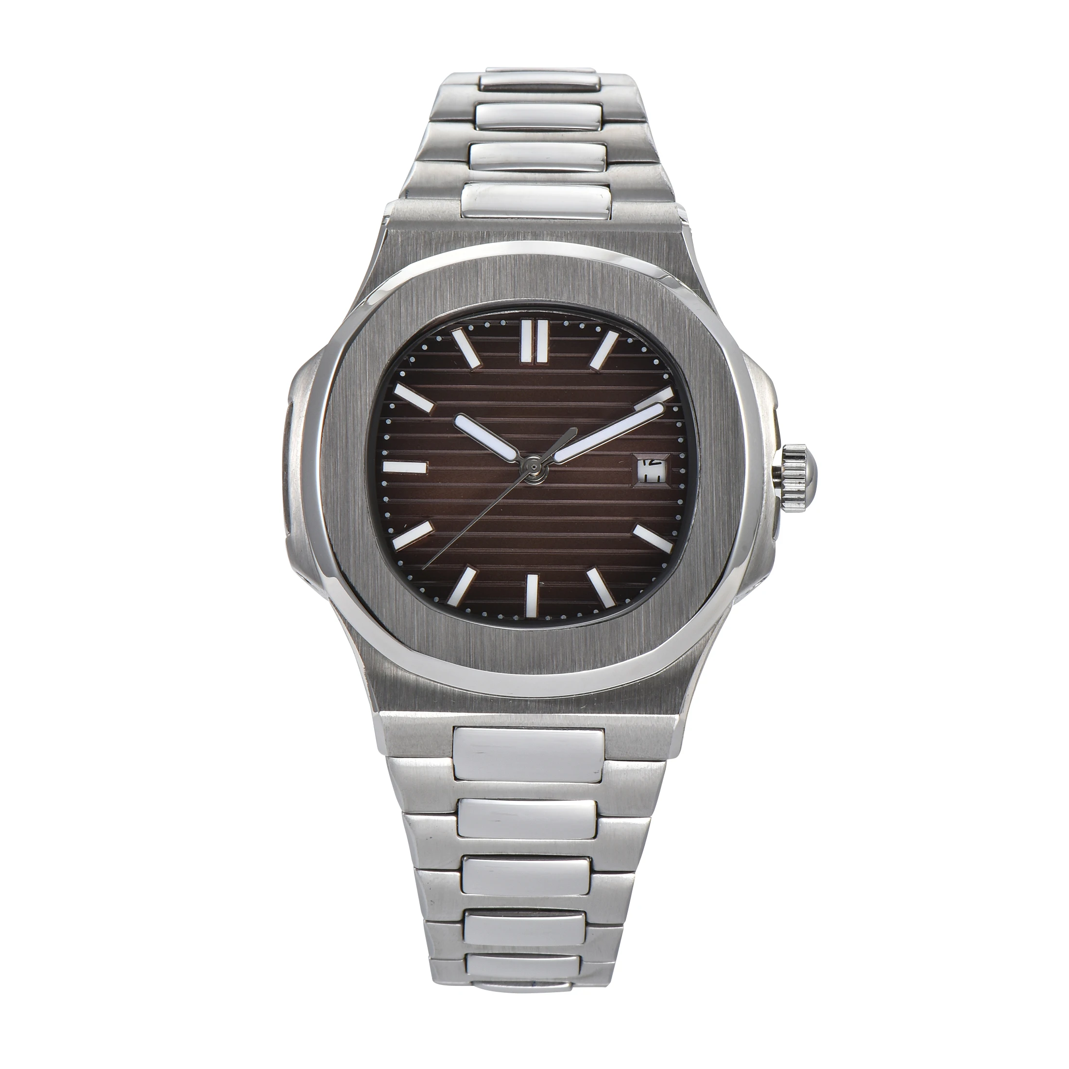 
2020 Automatic Movement Watch 41mm BOMAX Marina Stainless Steel Strap Calendar Mineral Glass Multi-Color Dial 