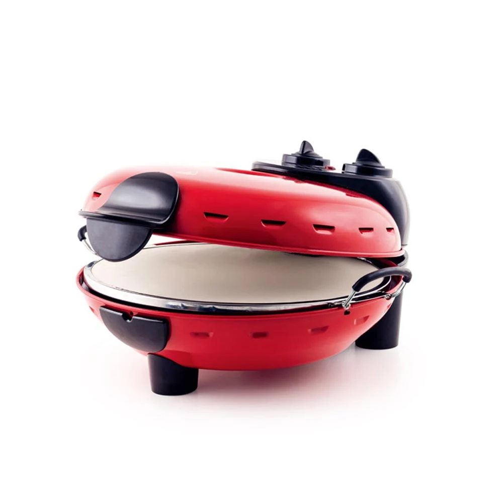 Stone baked pizza maker with view widow on the