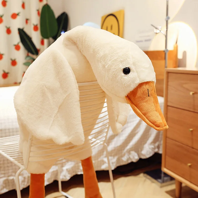 Wholesale popular selling Cute Big Goose Duck Doll Soft Stuffed Animal Sleeping Pillow Cushion Plush Toys Kids Animal Goose