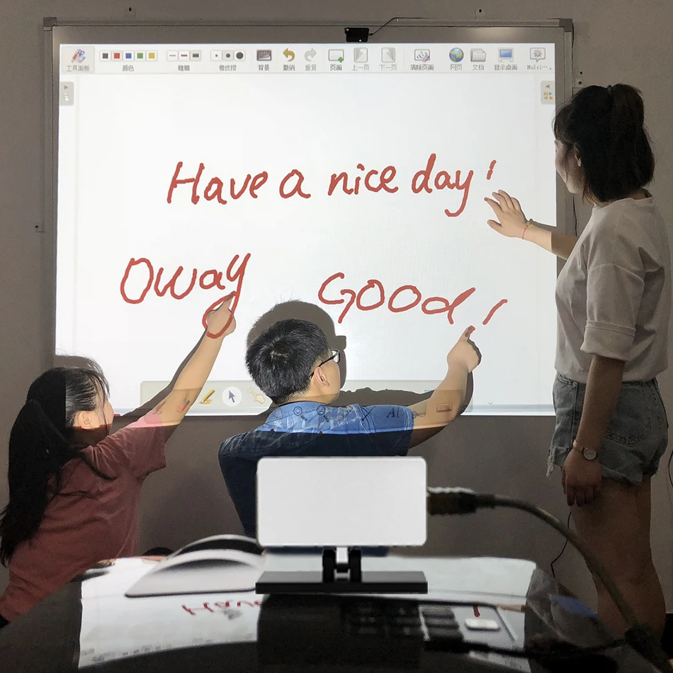 IR Infrared 100 Points Finger Touch Interactive Whiteboard Spray Frame for Education