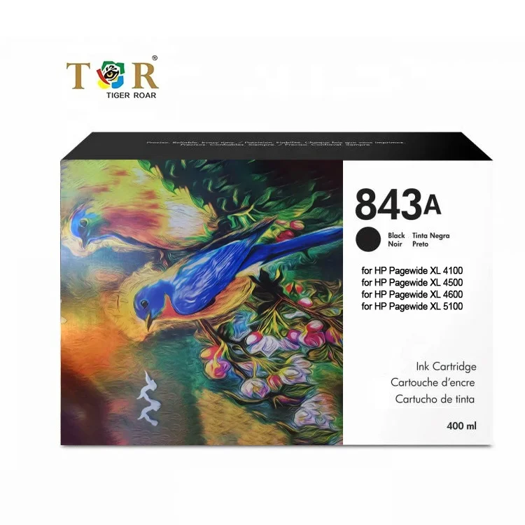 843 Восстановленный чернильный картридж 400 мл 843C HP843 струйный для HP PageWide XL4100 4600 5100 6000 принтер