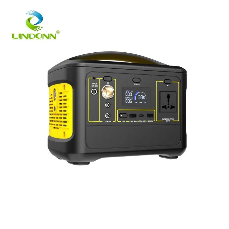 Power station Portable 296wh/80000mAh charging bank 600W Electric Supply System Family outdoor power supply recharging system