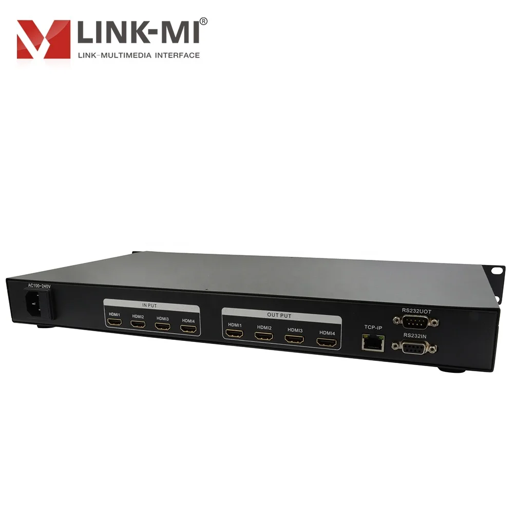 4x4 HDMI/DVI/VGA/SDI Matrix Switcher Mixer up to 3840x2160P@30Hz Video Matrix
