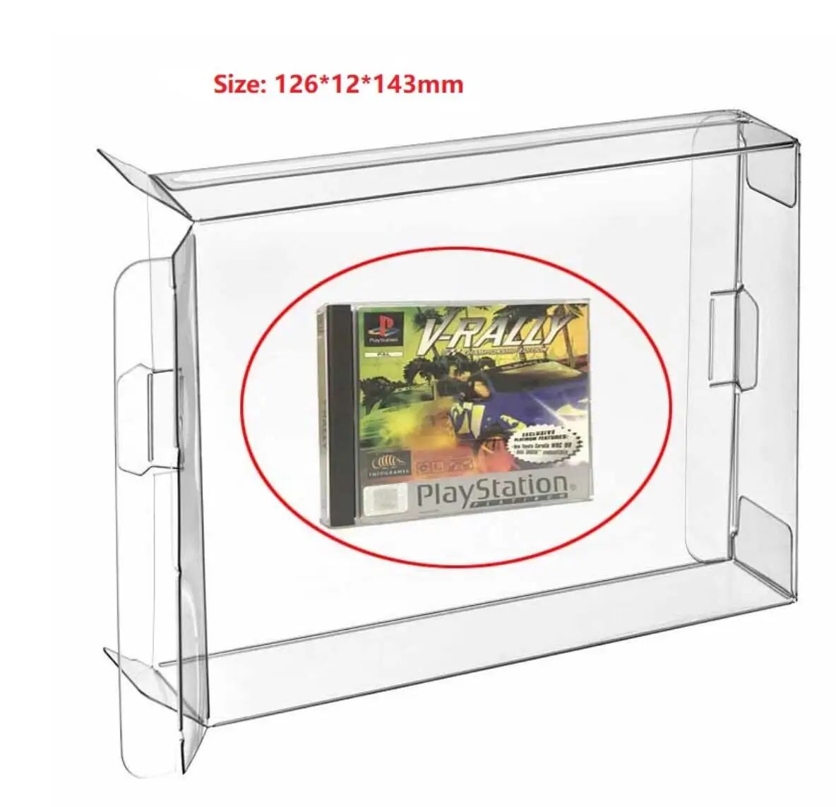 PS1 Dual CD Box Game Cartridge Box