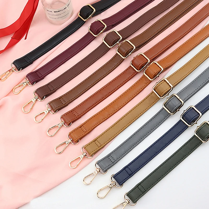 ZONESIN Multi Color Adjustable Thin Leather Bag Straps Purse Straps for Bag Handles Fake Leather Eco-friendly Customized Logo