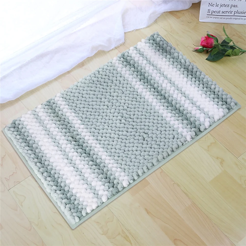 Hot Sale Anti-slip Soft Microfiber Chenille Floor Mat 100%Polyester High Quality Bath Mat