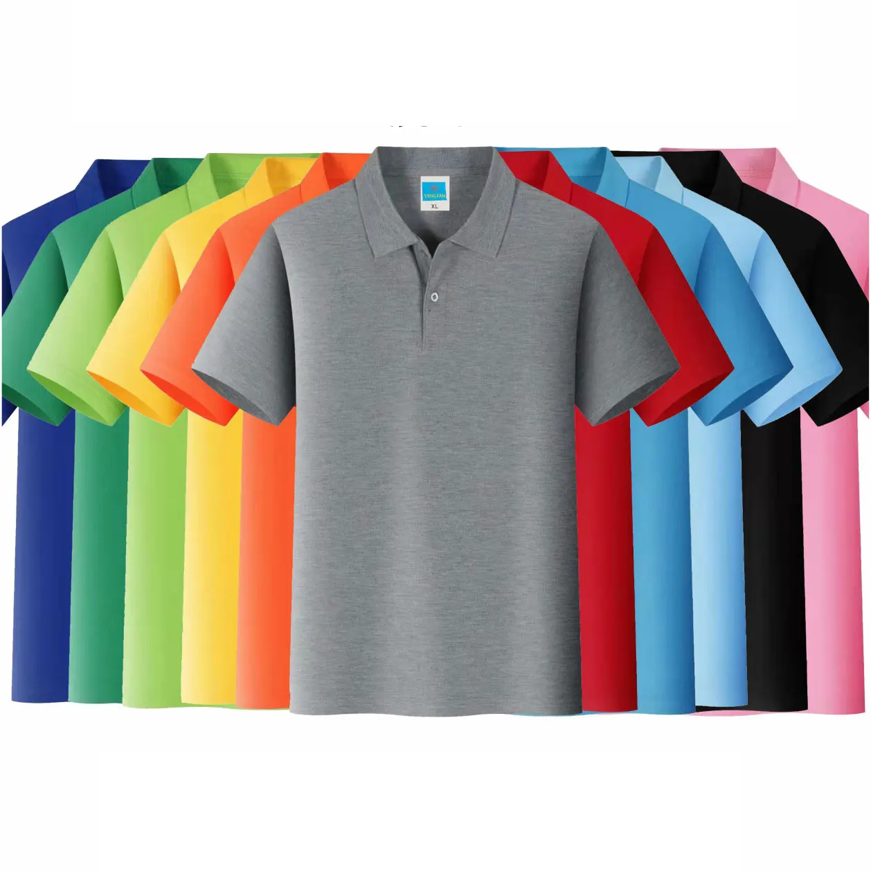 High quality 4 way stretch polo shirt bamboo shirt new solid-color business career work clothes non ironn golf polo shirt