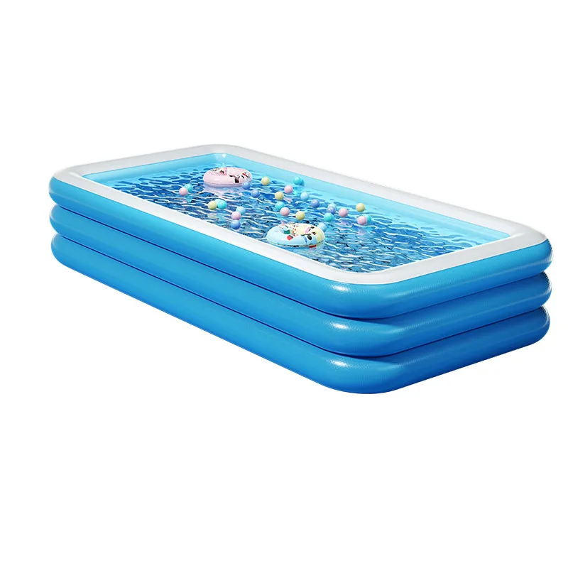 China supplier used square motorized inflatable swimming pool 150cm for sale