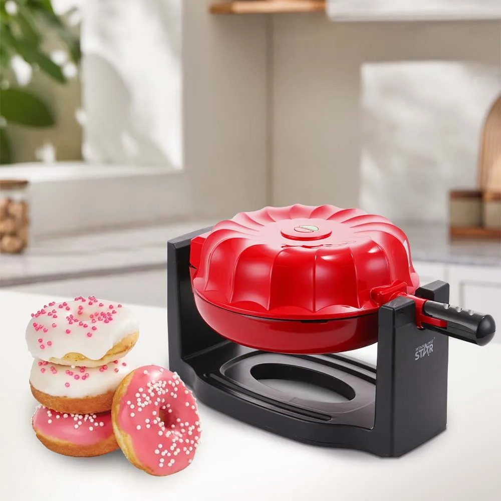 WINNING STAR  ST-9369 Toast Grill Nonstick Electric Coating Tube Cake Maker Machine Baking Muffin Rotated Bundt Cake Maker