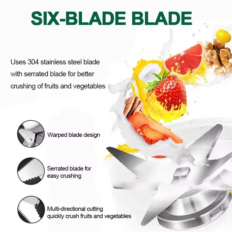 Kitchen Appliances Moulinex Silver Crest Blender Sc-1589 Pure Copper Motor 4500w 2 In 1 Food Processor Smoothie Mixer