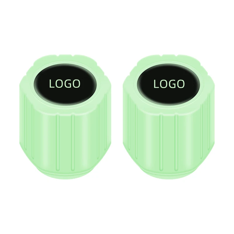 Custom plastic universal set of green luminous automobile logo valve cover