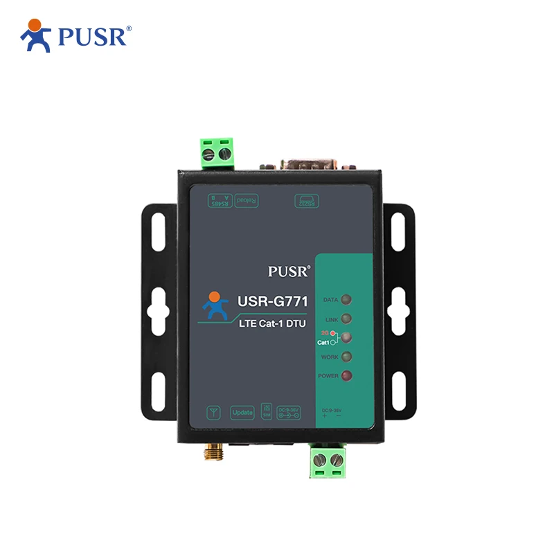 USR-G771-E Europe LTE CAT 1 4G RS232 and RS485 interfaces Serial Cellular Modem with sim card slot Support MQTT IoT Platform
