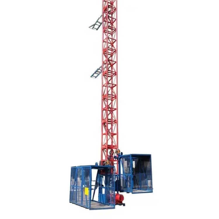 SS1t/1t rack material elevator SS Series General Lift Construction hoist elevator for building construction