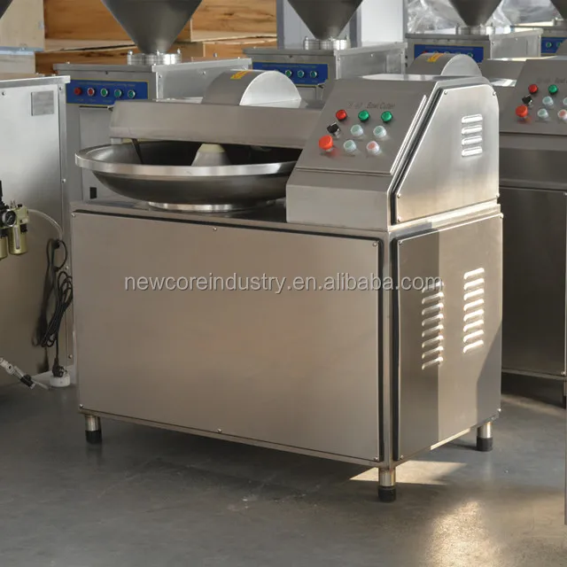 Meat processing machine for sausage meatball burger patties processing bowl cutter machine
