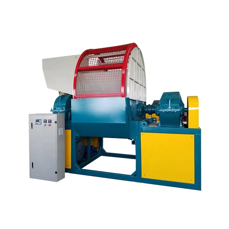 
Low price rubber tire recycling crusher waste tyre shredder machine 