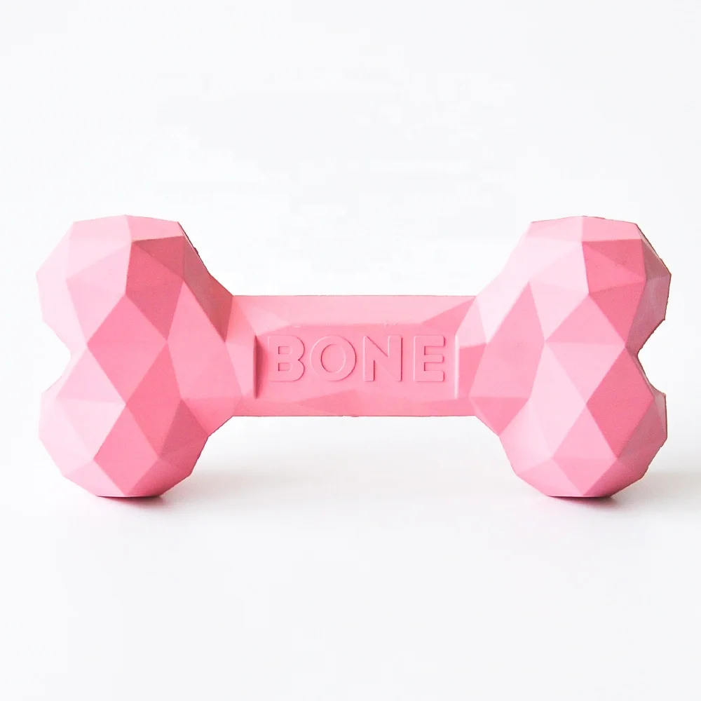 Upgraded Durable Silicone Pet Dog Chew Bone Toy for Aggressive Chewers