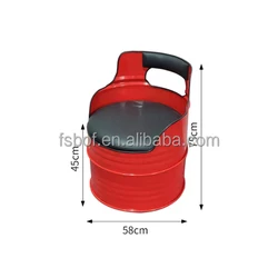 Iron art creative industrial style bar table and chair combination oil barrel sofa KTV clothing store retro sofa booth and chair