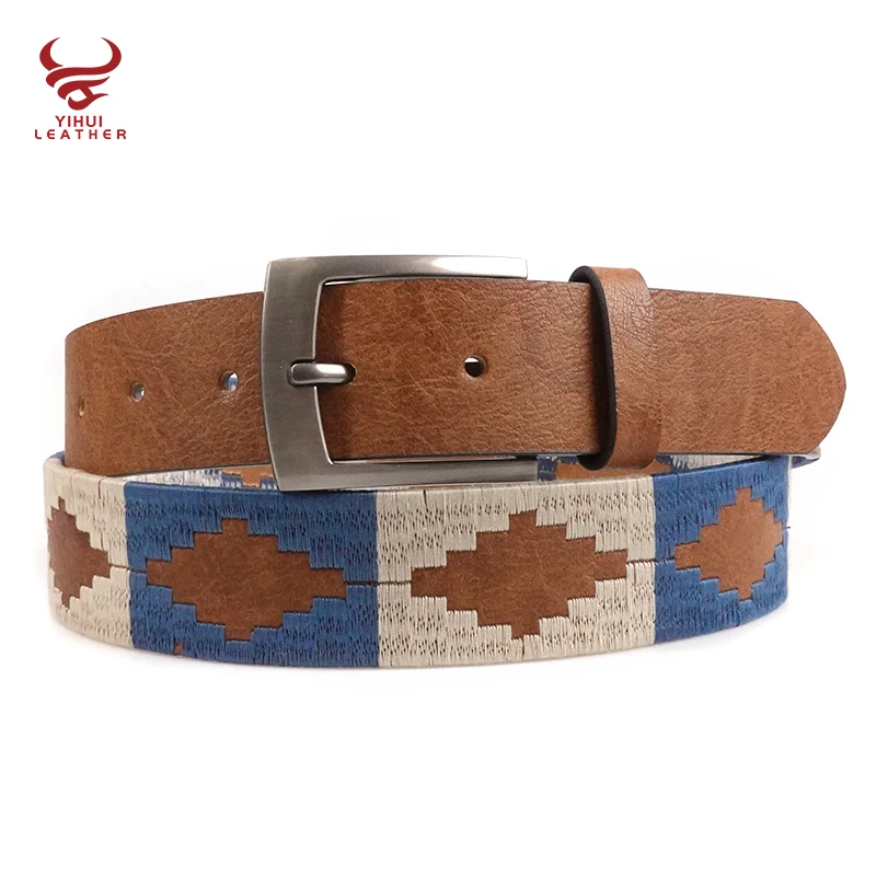 High quality OEM Design Large Width Polo Belts Fashionable Wholesale Customized Color Belts