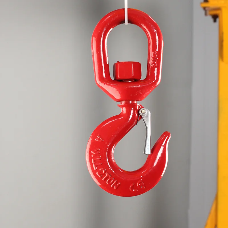 Competitive Price Adjustable Stainless Steel Eye Sling Crane Hook Alloy Steel Forged Lifting Swivel Hoist Hook