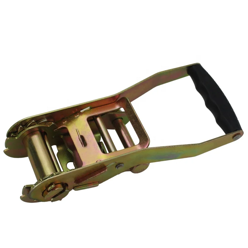 50mm/5Ton/5000KG/rubber coated Handle Lashing Cargo Tie Down Strap Ratchet