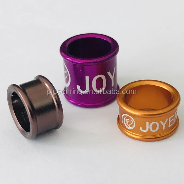 High quality double roll edge aluminium bird bands pigeon rings poultry leg bands chicken rings all size all colors
