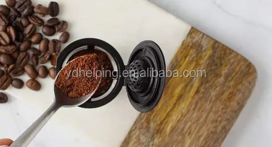 Reusable K Cups  Universal Fit For Refillable Single Cup Coffee Filters - Eco Friendly Stainless Steel Mesh Filter (Pack 4)