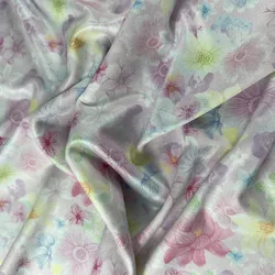 New Pattern Factory Direct High Quality Custom Printing Stretched Knitting DTY milk Silk Fabric