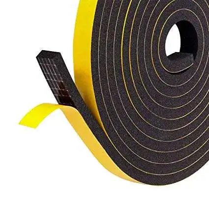 EPDM foam self adhesive strips Waterproof and windproof D/E/U type for door Window frame sealing rubber with tape