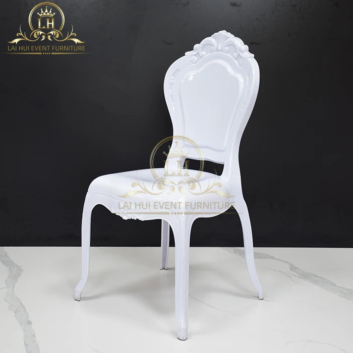 Luxury Wedding Princess King Throne Party Chair Plastic PC Acrylic Chair For Event Reception
