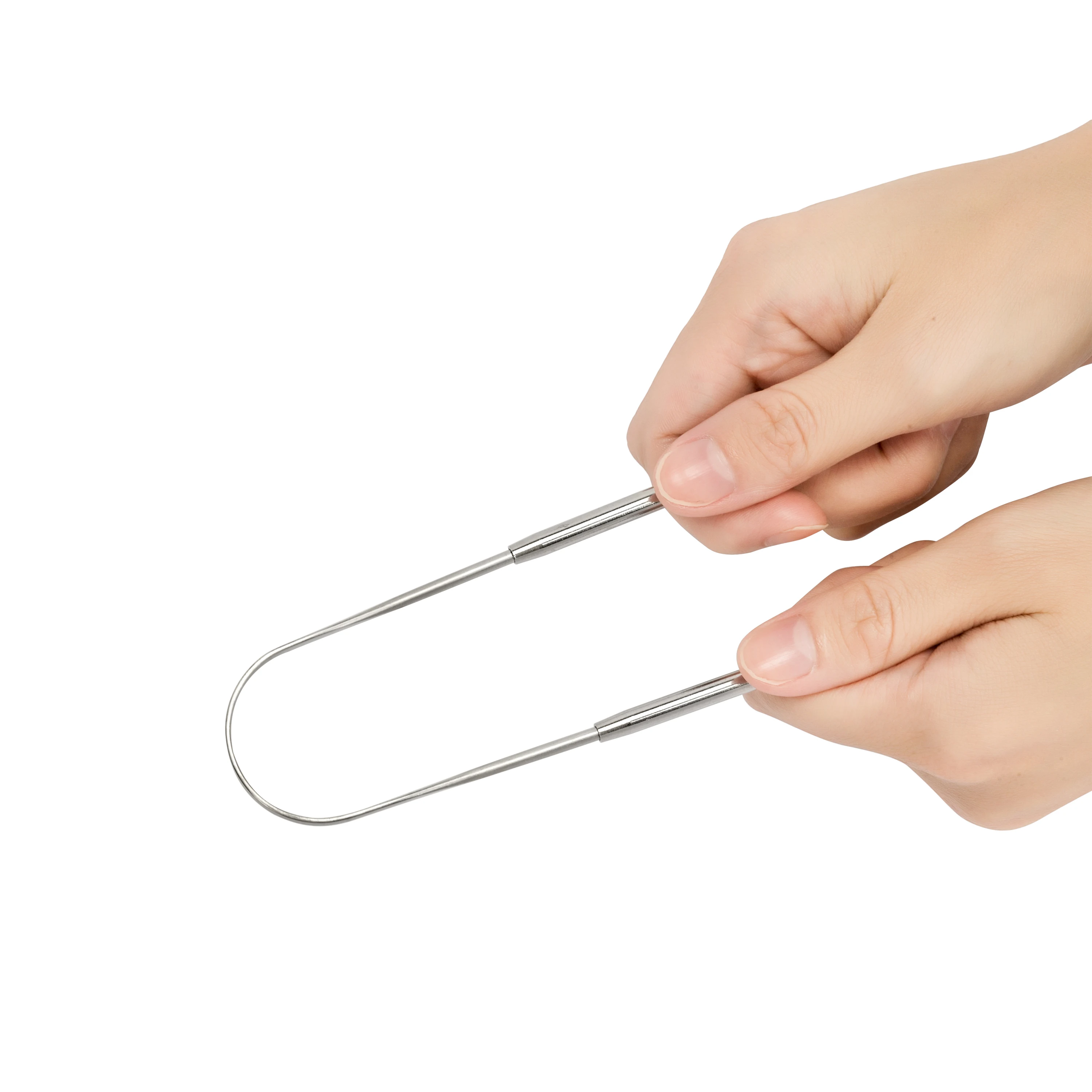 Hot Sale 304 Stainless Steel Oral Care Tongue Cleaner Odor Scraper for Hygiene Effective Scabbling Tool