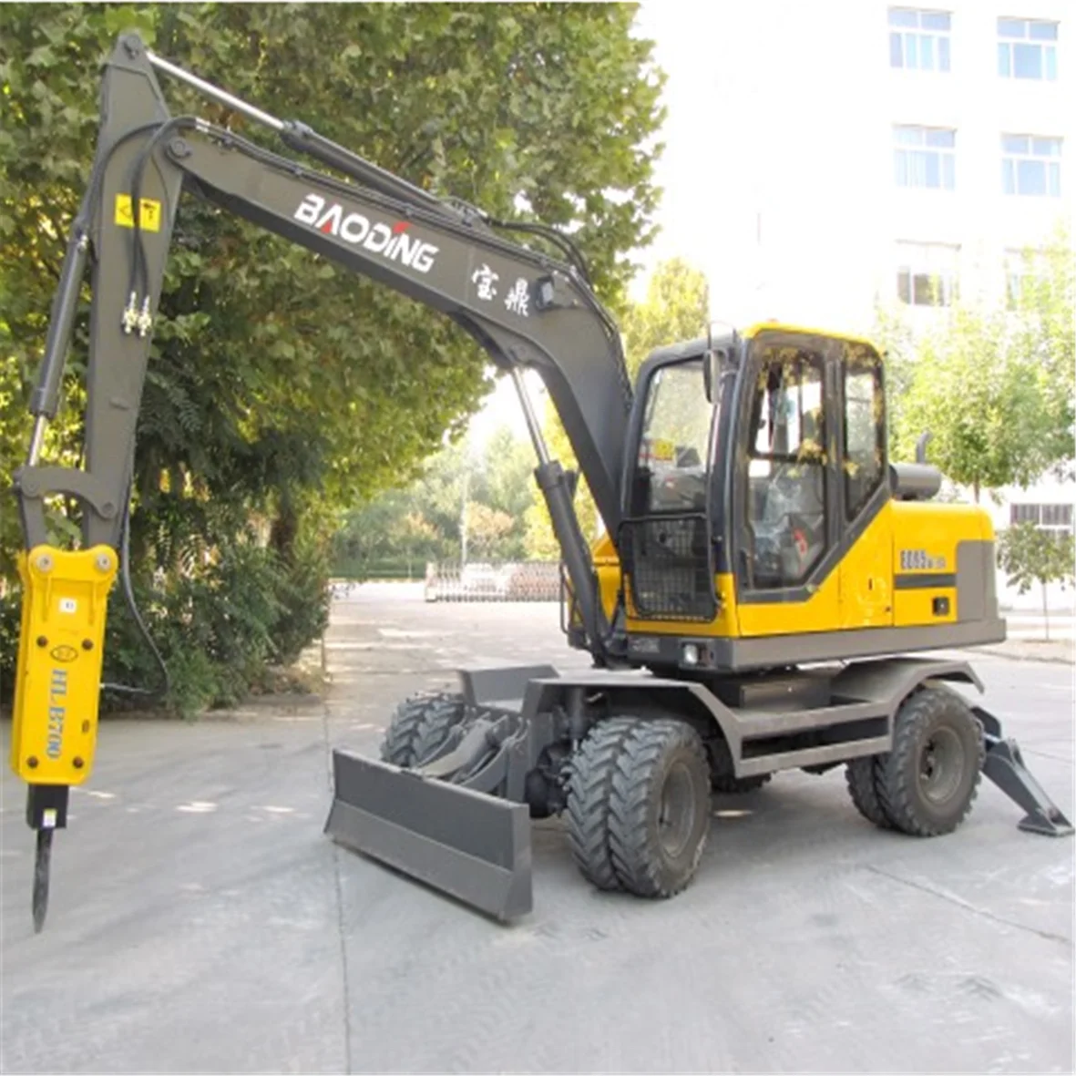 Wheel digger excavator 8ton wheel excavator mini digger BD95A