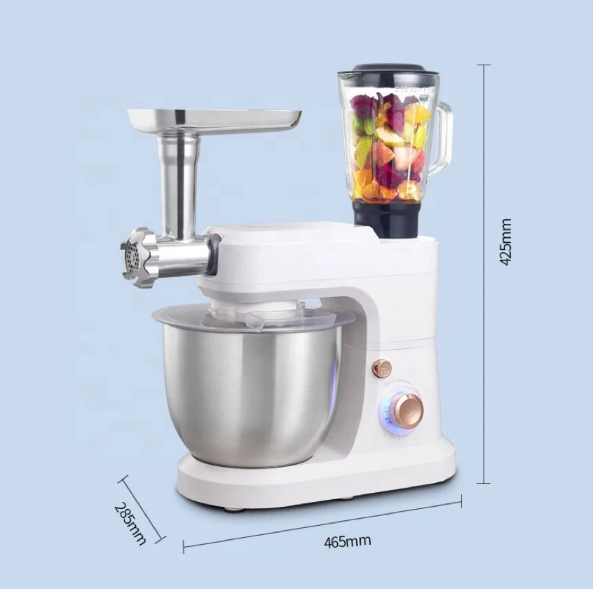 1500W Egg Cake Beater Dough Mixer Electric Bread Machines Electrical Food Processor Mixer