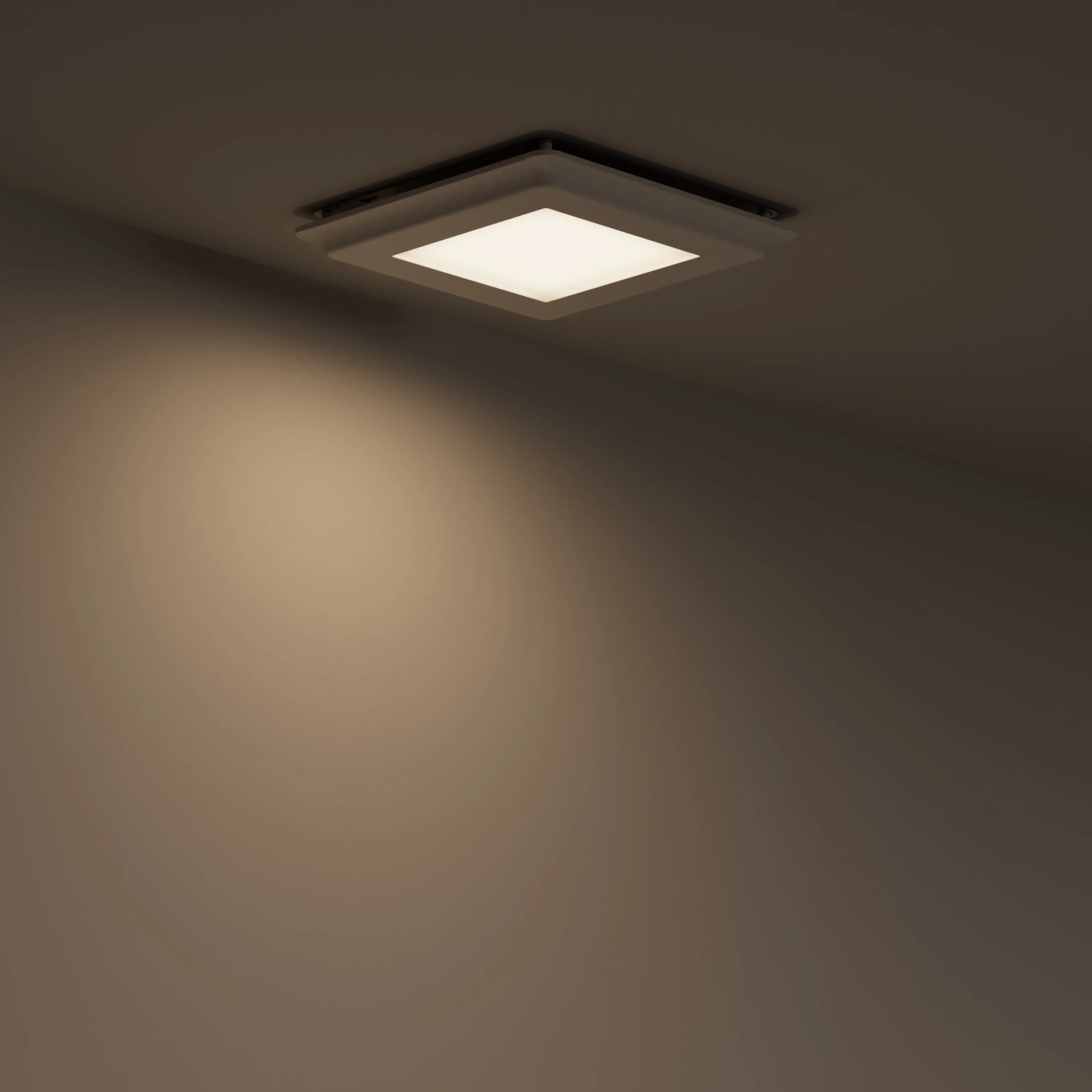 Ultra Silent Bathroom Exhaust Fan Wall Mounted Fan with LED Light 80 CFM 15W For Light 5CCT 1200 Lumens Bathroom Ventilation Fan