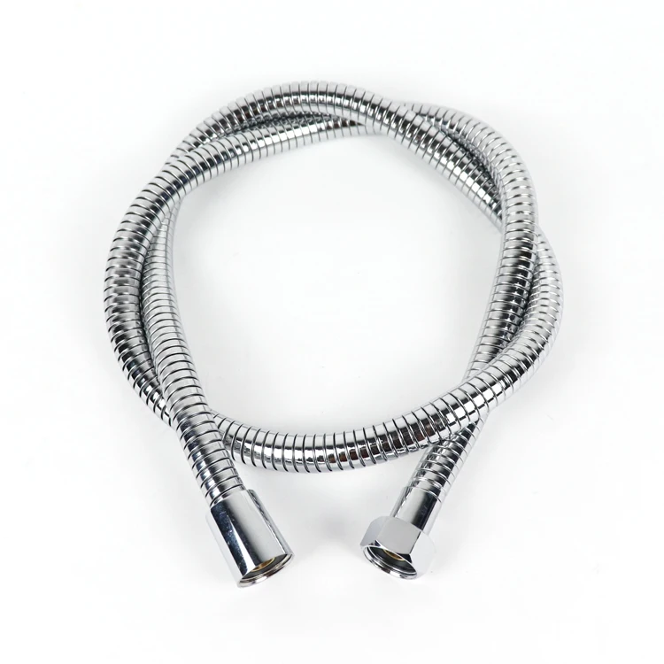 Shower hose manufacture 1.5m chrome shower hose spiral shower hose stainless steel