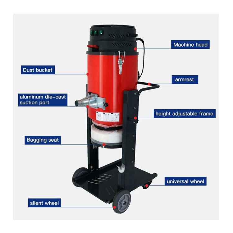 Ronlon Commercial High Power Vacuum Cleaners Using In Industrial Area concrete floor grinder