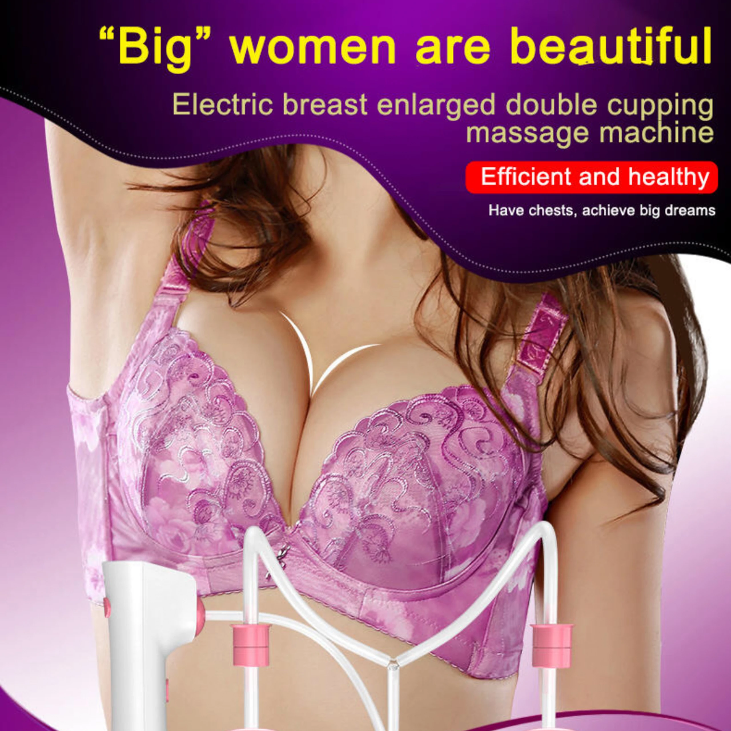 New arrival best-selling vacuum suction cup therapy breast enhance cellulite treatment cupping breast enhancement massager