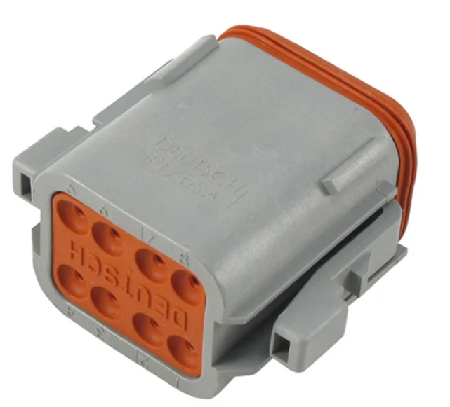 Female Automotive Connectors DT06-08SA-P012 DT Series Waterproof Gray Power Connector 1 1/8 10 Pins Female PBT Female Terminals